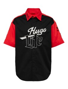 HUGO Košulja 'Escar' crvena / crna / bijela