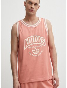 Majica kratkih rukava adidas Originals za muškarce, boja: ružičasta, IS2899
