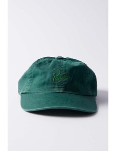 Pamučna kapa sa šiltom by Parra Script Logo 6 Panel Hat boja: zelena, bez uzorka, 51272