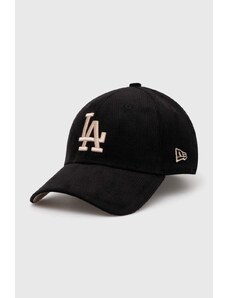 Kapa sa šiltom New Era 9Forty Los Angeles Dodgers boja: crna, s aplikacijom, 60435070