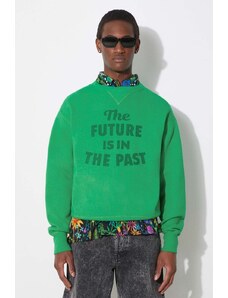 Pamučna dukserica Human Made Tsuriami Sweatshirt za muškarce, boja: zelena, s tiskom, HM27CS026