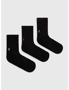 Čarape Gramicci 3-pack Basic Crew Socks za muškarce, boja: crna, SX.M04-White