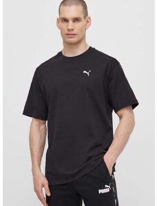 Pamučna majica Puma RAD/CAL za muškarce, boja: crna, bez uzorka, 678913