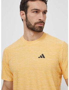 Majica kratkih rukava za trening adidas Performance boja: žuta, bez uzorka, IT5402