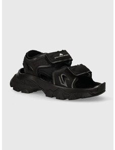 Sandale adidas by Stella McCartney Hika za žene, boja: crna, s platformom, IE3540