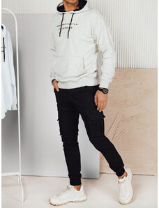 Men's light grey sweatshirt with Dstreet print