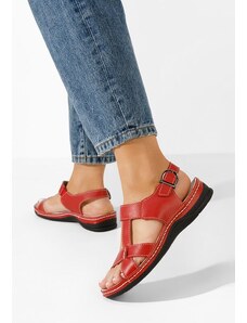 Zapatos Sandale od prirodne kože Zinna Crveno