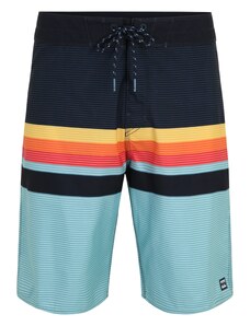 BILLABONG Surferske kupaće hlače 'ALL DAY HTR STRIPE OG' mornarsko plava / akvamarin / žuta / narančasta