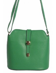 Luksuzna Talijanska torba od prave kože VERA ITALY "Zovella", boja zelena, 20x22cm