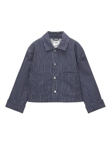 Pull&Bear Prijelazna jakna mornarsko plava / bijela