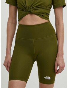 Sportske kratke hlače The North Face za žene, boja: zelena, bez uzorka, visoki struk, NF0A87JUPIB1