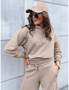 Women's wide trouser set GALAXY GLOW dark beige Dstreet