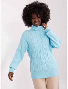 Fashionhunters Sweater-AT-SW-23401.97P-light blue