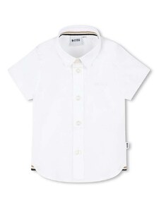 Košulja za bebe BOSS boja: bijela