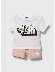 Pamučni komplet za bebe The North Face COTTON SUMMER SET boja: ružičasta