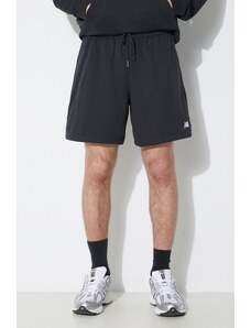 Kratke hlače New Balance French Terry za muškarce, boja: crna, MS41520BK