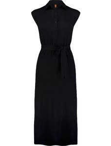 Nordblanc Crna ženska haljina CHEMISE