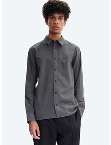 Pamučna košulja A.P.C. Chemise Vincent za muškarce, boja: siva, regular, s klasičnim ovratnikom, COEUT.H12426-GREYHEATHE