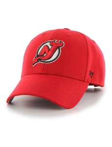 Kapa sa šiltom s dodatkom vune 47 brand NHL New Jersey Devils boja: crvena, s aplikacijom, H-MVP11WBV-RD