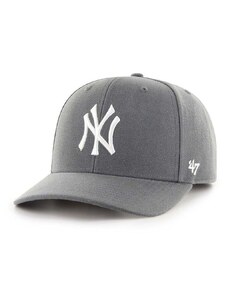 Kapa sa šiltom s dodatkom vune 47 brand MLB New York Yankees boja: siva, s aplikacijom, B-CLZOE17WBP-CC