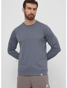 Majica dugih rukava Fjallraven High Coast Lite Sweater za muškarce, boja: siva, bez uzorka, F87307