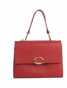Luksuzna Talijanska torba od prave kože VERA ITALY "Zariola", boja tamno crveno, 17x22cm