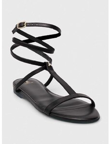 Kožne sandale Patrizia Pepe za žene, boja: crna, 2X0017 L048 K103