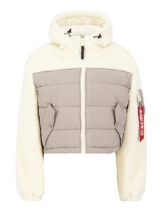 ALPHA INDUSTRIES Zimska jakna toplo smeđa / ecru/prljavo bijela