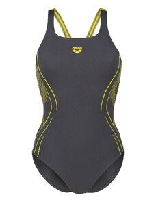 ARENA Sportski kupaći kostim 'REFLECTING' žuta / antracit siva
