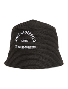 Karl Lagerfeld Šešir 'Rue St-Guillaume' crna / bijela