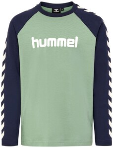 Hummel Tehnička sportska majica pastelno zelena / crna / bijela