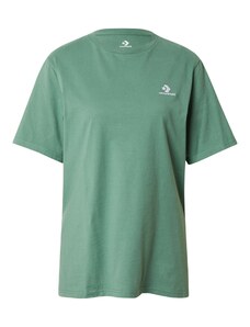 CONVERSE Tehnička sportska majica zelena / bijela