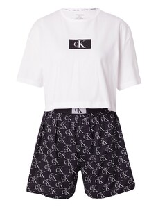 Calvin Klein Underwear Kratke hlače za spavanje crna / bijela