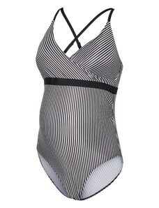 MAMALICIOUS Jednodijelni kupaći kostim 'Serena' crna / bijela