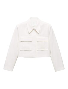 MANGO Prijelazna jakna 'Lugo' bijela