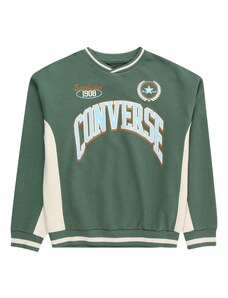 CONVERSE Sweater majica 'CLUB RETRO' boja slonovače / karamela / žad / svijetlozelena