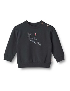 Wheat Sweater majica antracit siva / crvena / bijela