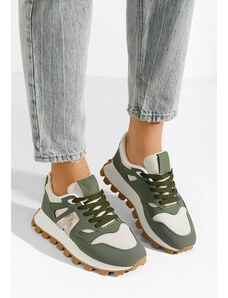 Zapatos Tenisice sa platformom Evalina zeleno