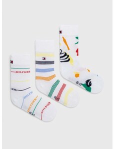 Dječje čarape Tommy Hilfiger 3-pack boja: bijela