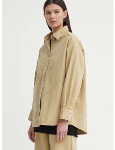 Traper jakna AERON ANITA za žene, boja: zelena, za prijelazno razdoblje, oversize, AW24RSSH152451