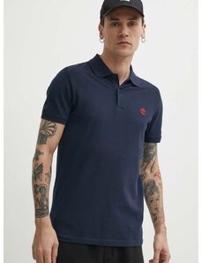 Polo majica Timberland za muškarce, boja: tamno plava, s aplikacijom, TB0A2DJE4331