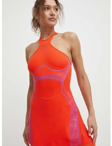 Sportska haljina adidas by Stella McCartney Truepace boja: narančasta, mini, širi se prema dolje, IQ4482