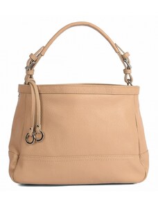 Luksuzna Talijanska torba od prave kože VERA ITALY "Tissa", boja taupe, 25x32cm