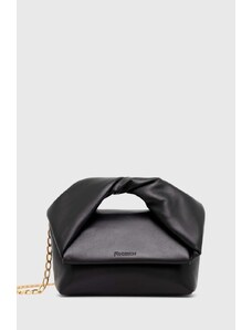 Kožna torba JW Anderson Midi Twister Bag boja: crna, HB0539.LA0315.999