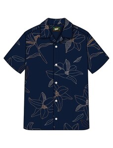 Key Largo Košulja 'MSH SOLAR' mornarsko plava / smeđa