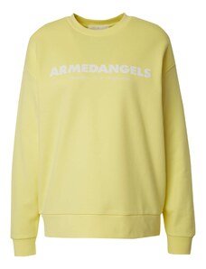 ARMEDANGELS Sweater majica 'ARIN' limeta zelena / bijela