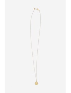 Srebrna ogrlica prevučena zlatom Needles Pendant LQ010.PEACE-GOLD