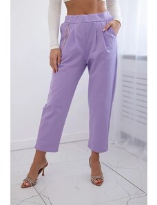 Kesi New punto trousers with a light purple chain