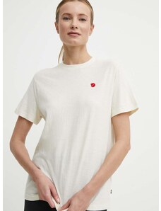 Majica kratkih rukava Fjallraven Hemp Blend T-shirt za žene, boja: bež, F14600163