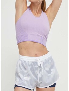 Kratke hlače za trčanje Roxy Pure Pursuit boja: bijela, s uzorkom, srednje visoki struk, ERJNS03503